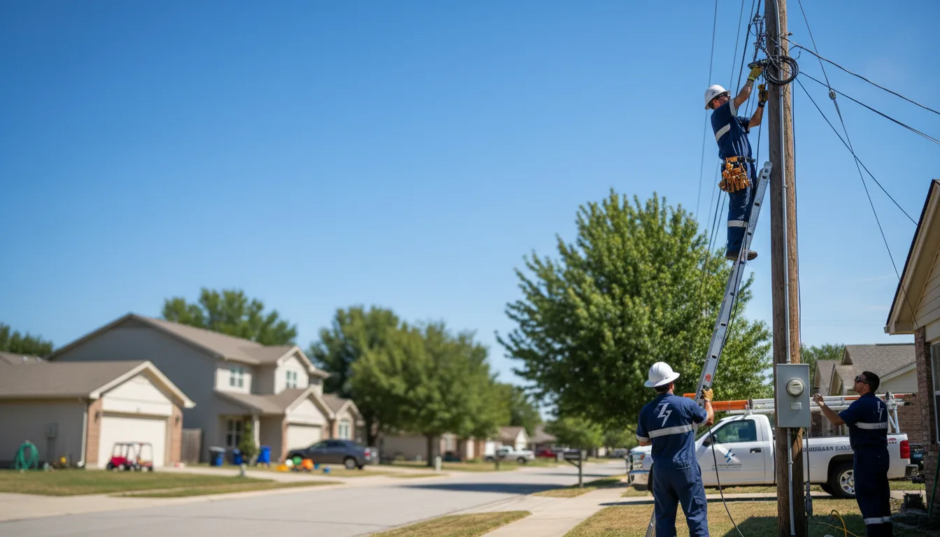 Residential electrician providing installation services in West Salem, IL